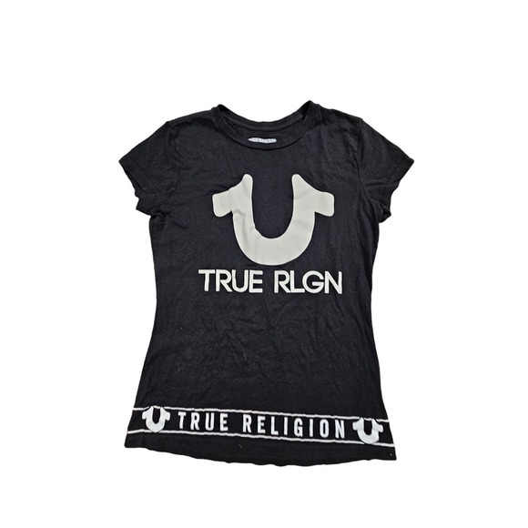 True Religion Tops - Women's True Religion logo tee size small